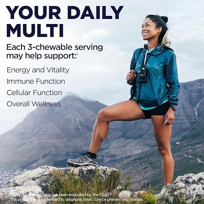 KAL Enhanced Energy Supplements, Whole Food 3 Daily, 23 Essential 60-Day Guarantee, 20 Serv, 60ct