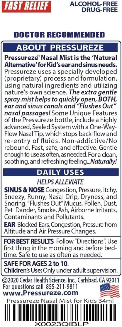 Preservative-Free Sterile Nasal Spray for Children 245 Sprays 34 ml 1)