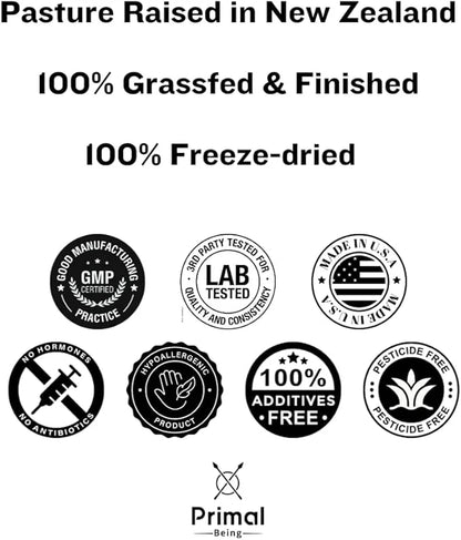 Primal Being Grassfed Beef Female Vitality Supplement- Supports Hormonal Health, Fertility, Inflammation, Energy - 90 Caps...
