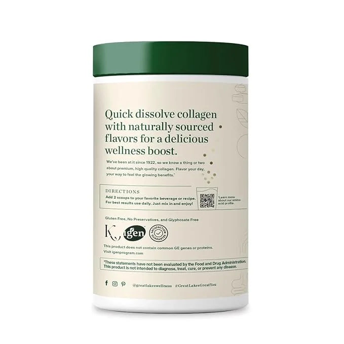 Great Lakes Wellness Collagen Peptides Powder 10 oz