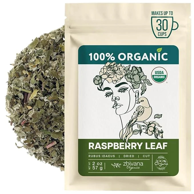 Red Raspberry Leaf Tea Organic – Loose Rasberry Leaves - Organic Raspberry Leaf Tea for Frist, Second, Third Semester Preg...