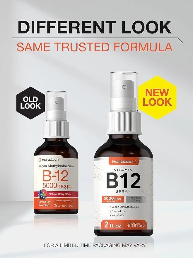 Horbäach Vitamin B-12 5000mcg Spray