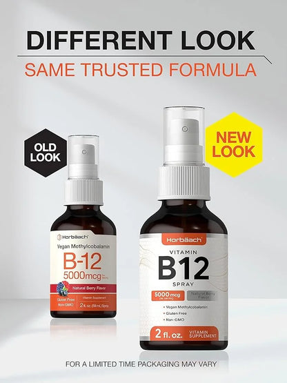 Horbäach Vitamin B-12 5000mcg Spray