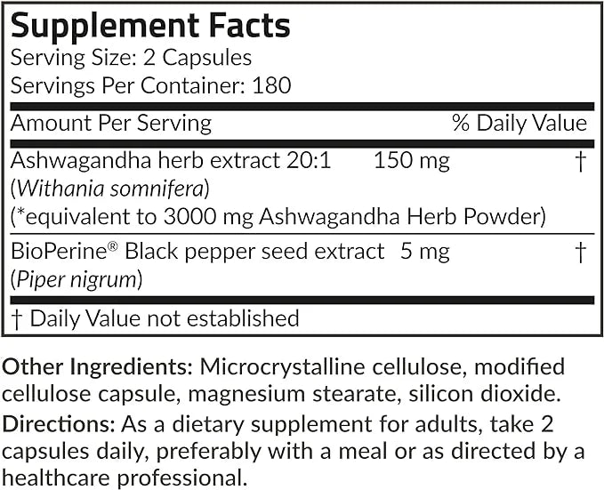 Futurebiotics Ashwagandha Extra Strength Stress & 360 Vegetarian