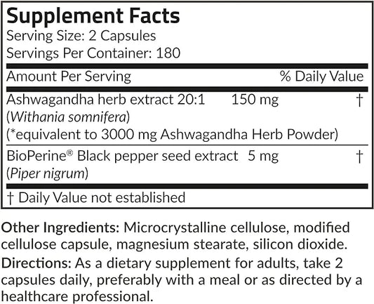 Futurebiotics Ashwagandha Extra Strength Stress & 360 Vegetarian