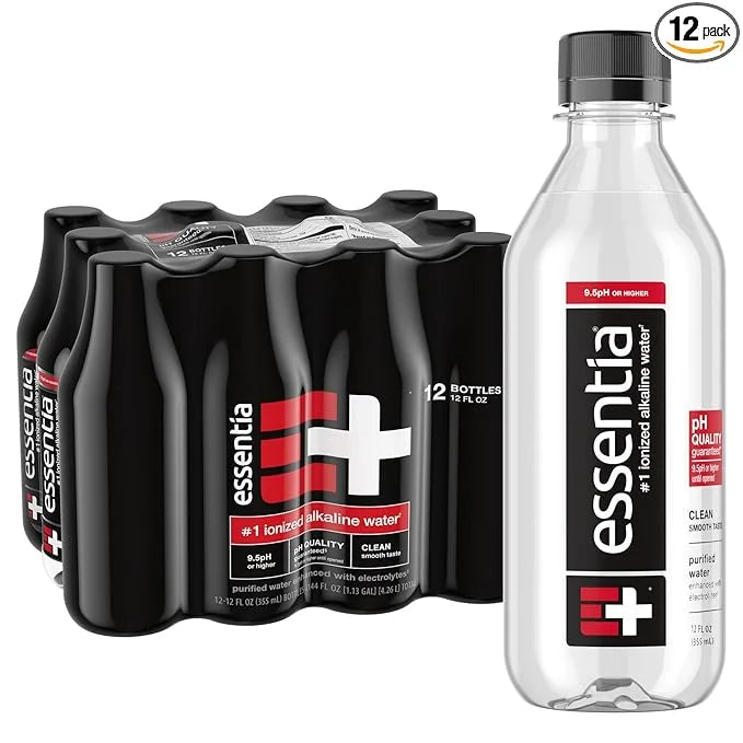 Essentia Water LLC; Ionized Alkaline Bottled Water; 99.9% Pure; 9.5 pH or Higher; Consistent Quality in Every BPA and Phth...