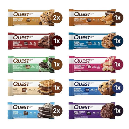 Quest Nutrition Ultimate Variety Pack Protein Bars, High Protein, Low Carb, Gluten Free, Keto Friendly, 12 Count - Product...