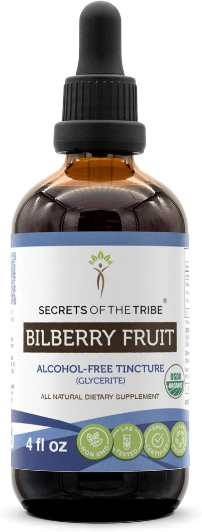 Secrets of the Tribe Bilberry Fruit 100% Certified 4 oz
