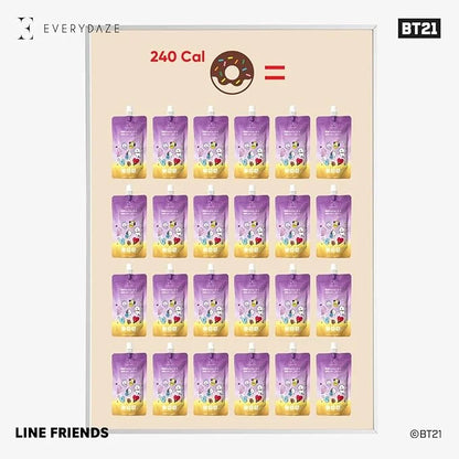 EVERYDAZE BT21 Essential C’s Konjac Jelly | Korean Pear | Vegan Collagen Peptides and Vitamin C | Gluten Free, Sugar Free,...