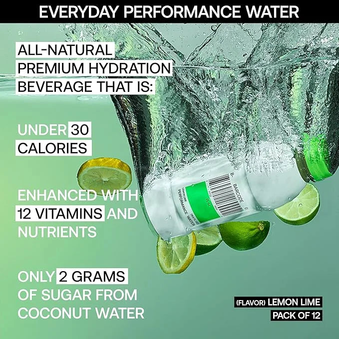 Barcode Premium Sports Hydration Drink - No Added Sugars, Lemon Lime, 12 Pack - No Added Sugar - Plant-Based Beverage - Ad...