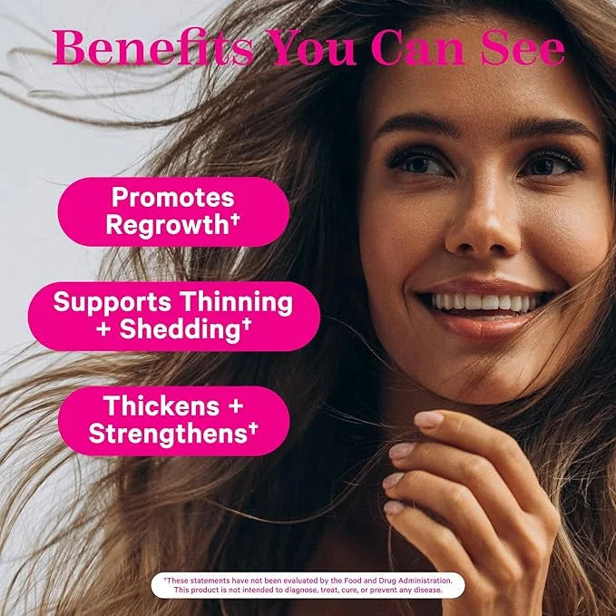 Pink Stork Postpartum Hair Loss Gummies B6 & B12 for 60 Gummy