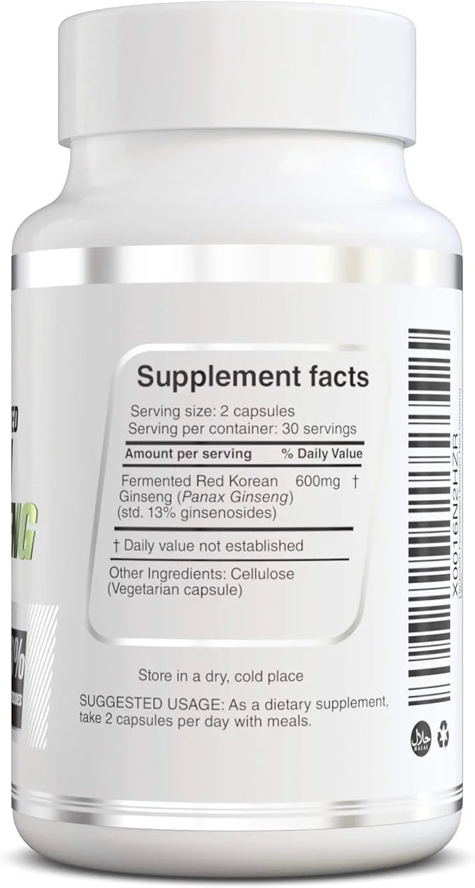 Korean Red Ginseng Fermented 10:1 (13% ginsenosides) 6 Years