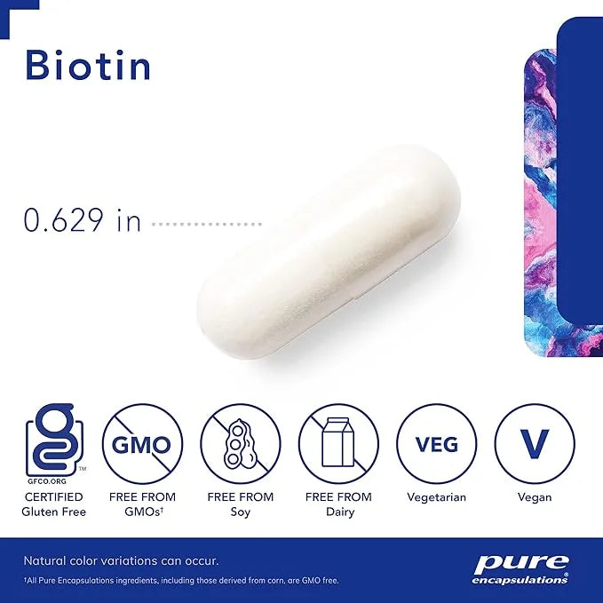 Pure Encapsulations Biotin 8 mg 60 Capsules