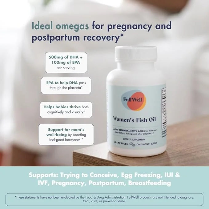 Prenatal Vitamin Lemon + DHA 3 Fish 26+ Vital 3rd Party 30 Servings