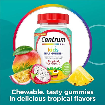 Centrum Kids Multivitamin Gummies, Tropical Punch 150 Count, 150 Day