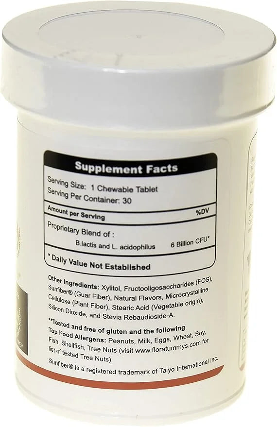 Kids Chewable Probiotic Prebiotics: Non-Dairy, Gluten Flavor(1 Bottle)