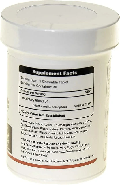 Kids Chewable Probiotic Prebiotics: Non-Dairy, Gluten Flavor(1 Bottle)